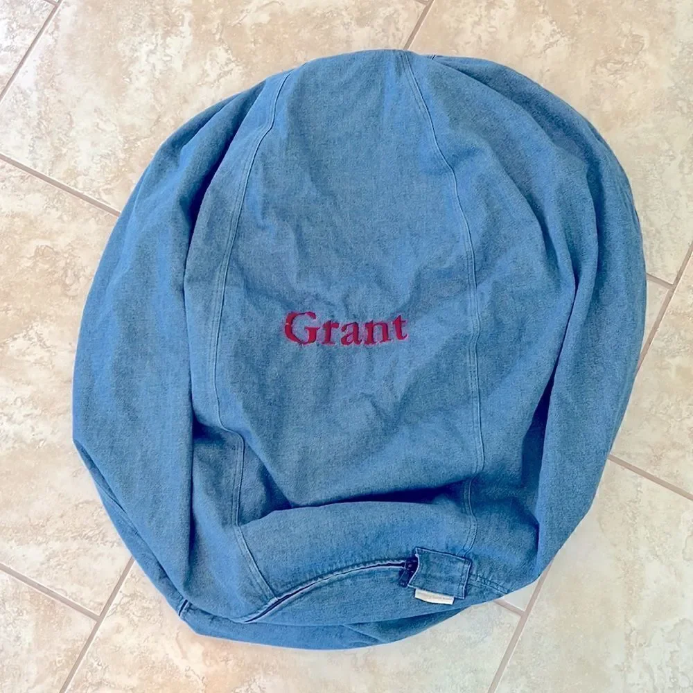 Pottery Barn Denim Beanbag Shell- no filling included